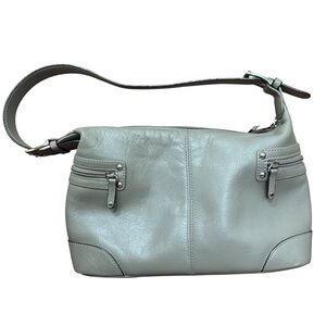 Tignanello Taupe Leather Purse Shoulder Bag